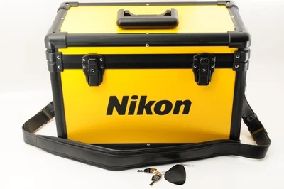 Редкий [новый/ключ] Nikon винтажный желтый жесткий алюминиевый чехол для камеры багажник из Японии - Изображение 1 из 4