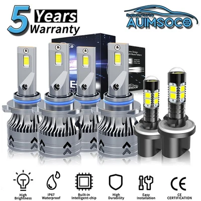 Faros LED de 2 puertas para Dodge Stealth 1994 hatchback haz antiniebla alto/bajo blanco Foto 1 de 4