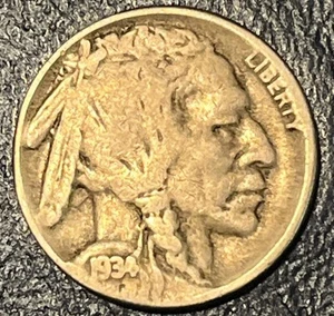 1934-D Buffalo Nickel Very Fine, From Original Collection!!! - Picture 1 of 3