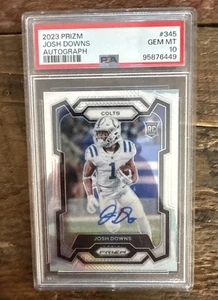 Josh Downs 2023 Prizm Silver Auto PSA 10 - Imagen 1 de 1