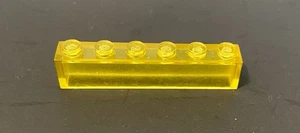 Lego Trans gelb 1x6 Stein ohne Bodenrohre Sets 926 928 497 6950 493 - Bild 1 von 2