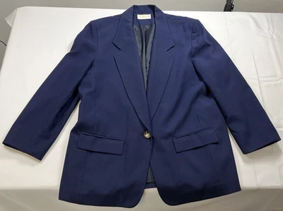 Vintage Pendleton Blazer Jacket Navy Blue Men's Made in USA - Image 1 of 4