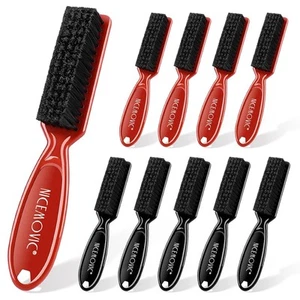 10er Pack Friseur Haarschneidemaschine Bürsten Nylonborsten schwarz & rot - Bild 1 von 5