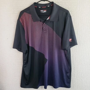 Nueva camisa polo deportiva FILA para hombre XL rendimiento de golf absorbente informal 100 % poliéster - Imagen 1 de 13