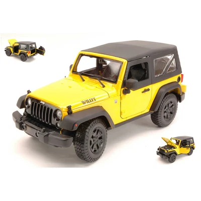 JEEP WRANGLER 2014 YELLOW 1:18 Maisto Auto Stradali Nouveau modèle - Photo 1/4
