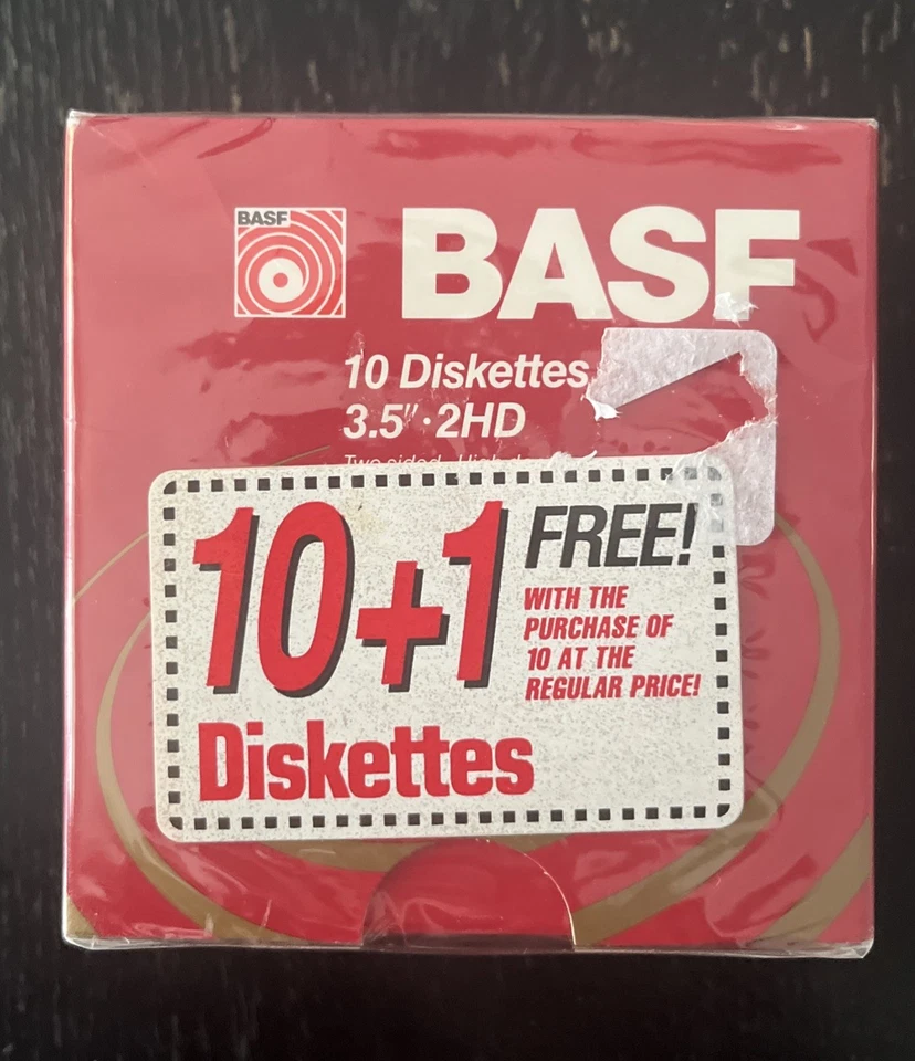 BASF Floppy Disks - 2HD High-Density 3.5"  - SEALED! - Image 1 of 4