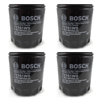 4x Filtro de aceite de motor de taller BOSCH 72161WS para Audi BMW Dodge Ford Jaguar Mazda Foto 1 de 4