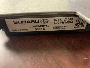 SUBARU CROSSTREK REAR LEFT BLIND SPOT MODULE PN: 87611 VA000 (P) - Bild 1 von 4