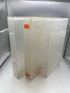 Lote de 3 estuches de almacenamiento de plástico VHS, 3 transparentes - Imagen 1 de 7