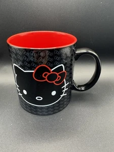 Hello Kitty by Sanrio Double Sided Black 20 oz Mug - Microwave Safe - Picture 1 of 5