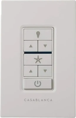 Ventilador de teto Casablanca 99195 suporte de parede 4 velocidades e luz de parede - Imagem 1 de 4