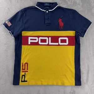Camisa Polo Ralph Lauren Para Hombre Talla Grande Azul Marino Amarillo Rojo Personalizada Calce Ajustado Polo - Imagen 1 de 6