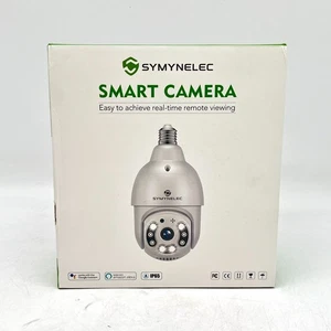 NEW Symynelec Smart Lightbulb Camera 2.4 GHz Wifi With Motion Detection Sensor - Picture 1 of 5