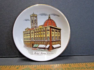 Hotel Savoy FLORENZ Aschenbecher Anstecknadel Schale Souvenir K-B Societa Ceramico Laveno 6-54 - Bild 1 von 4