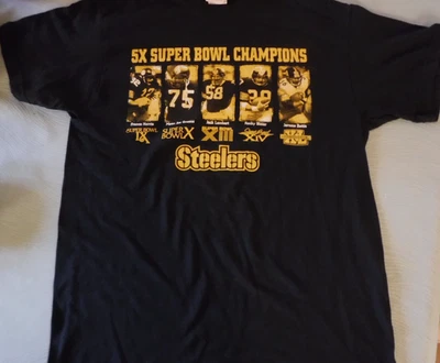 Camiseta PITTSBURGH STEELERS SUPER BOWL CHAMPIONS SUPER BOWL IX THROUGH XL LAMBERT + - Imagem 1 de 3