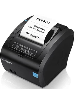 Impresora de recibos WiFi MUNBYN Impresora POS 80 mm Puerto USB/Lan/Serial para cajón de efectivo - Imagen 1 de 6