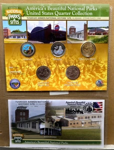 Conjunto de cuarto de aviadores Tuskegee 2021 sin circular America’s Beautiful National Parks - Imagen 1 de 10