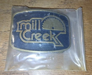 Mill Creek Lumber Brass Belt Buckle - Picture 1 of 3