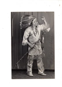 Sault Ste. Marie, MI RPPC 1940er Chippewa Indianer Wasagewan Rapid Water - Bild 1 von 2