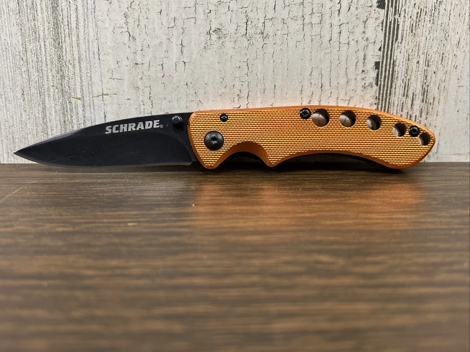 Navaja de bolsillo Schrade SCH107ALOR naranja Foto 1 de 4