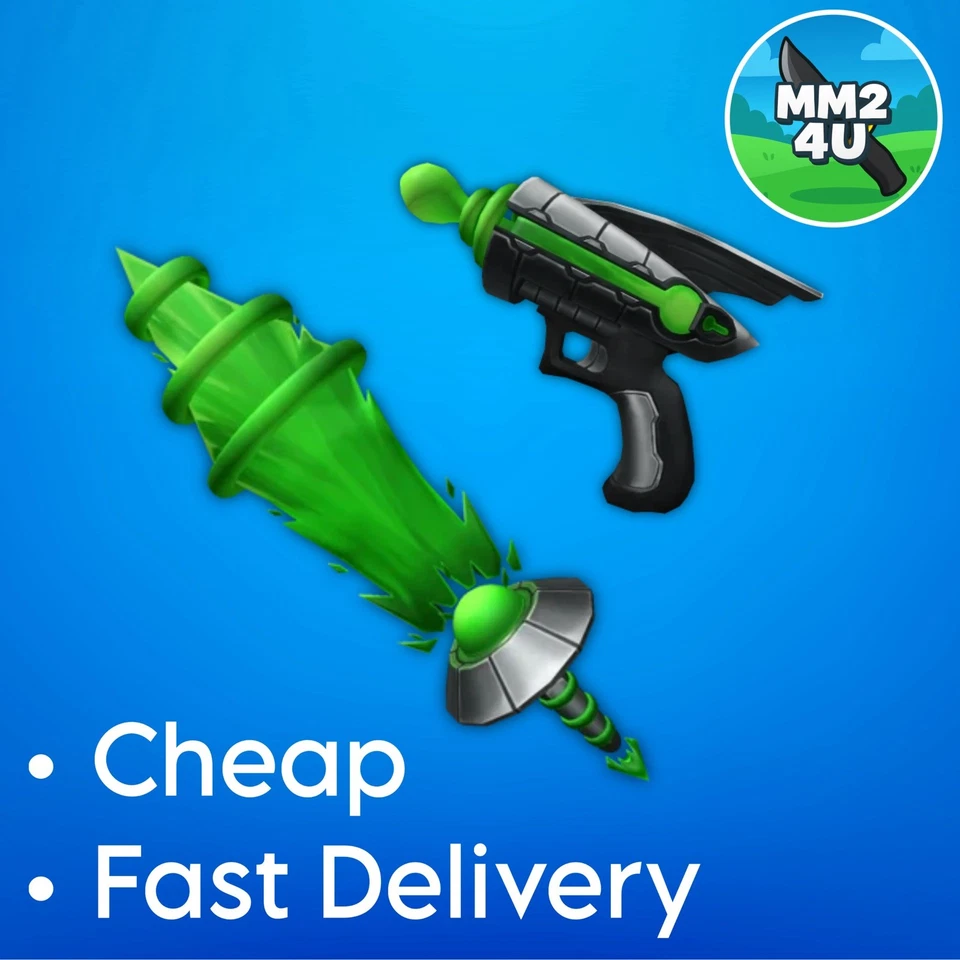 Alien Set MM2 | Murder Mystery 2 Godly Bundle - Alienbeam + Raygun | NEW (CHEAP) - Image 1 of 1
