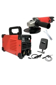 Kit Mini Saldatrice inverter 400A + Flex Smerigliatrice Angolare 115mm 1000W  - Foto 1 di 7