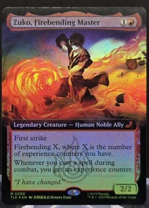 Zuko, Firebending Master #200 Avatar: The Last Airbender Ext. Art Foil Mythic - Picture 1 of 2
