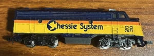 Vintage N Scale Chessie System Diesel Locomotive Used Free Shipping - Picture 1 of 3