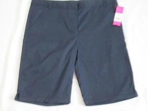Juniors Girls Shorts Khaki school uniform George 3 5 NEW 10" inseam - Picture 1 of 6