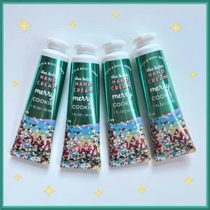 Bath & Body Works MERRY COOKIE Hand Cream 1 oz x 4 Pc SET Christmas LOT - Picture 1 of 2