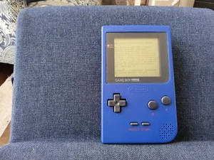 Nintendo Game Boy Pocket MGB-001 -Blue 100% OEM Tested Working w/1 Game - Picture 1 of 10