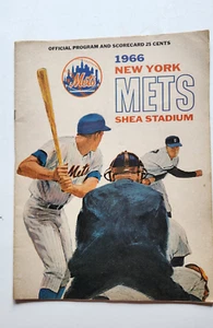 1966 New York Mets Official Program And Scorecard Cleon Jones - Imagen 1 de 9