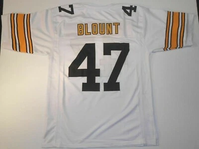UNSIGNED CUSTOM Sewn Stitched Mel Blount White Jersey - M, L, XL, 2XL, 3XL