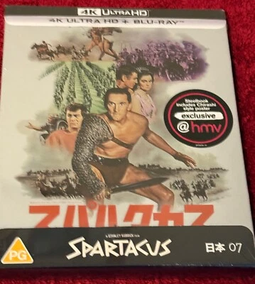 SPARTACUS 4K STEELBOOK JAPANESE ARTWORK & POSTER COLLECTION #7 NEW & SEALED - Image 1 of 2