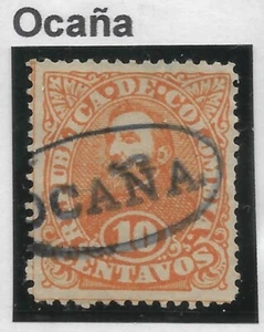 STAMPS-COLOMBIA. 1886. 10c Orange. SG: 125. Used "Ocana" Departmental Cancel - Picture 1 of 1