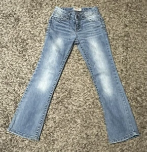 L.e.i Alexa Lowrise Slim Boot Stretch Jeans Girls Size 8 Regular Denim Pants - Picture 1 of 8