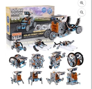 Solar Robot Kit for Kids, 12-in-1 Educational STEM Science Toy, Solar Power... - Picture 1 of 4