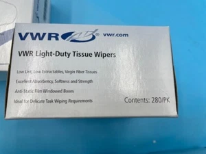 VWR 82003-820 Light-Duty Tissue Wipes-6 Cartons w/ 280 wipes per Carton - Picture 1 of 2