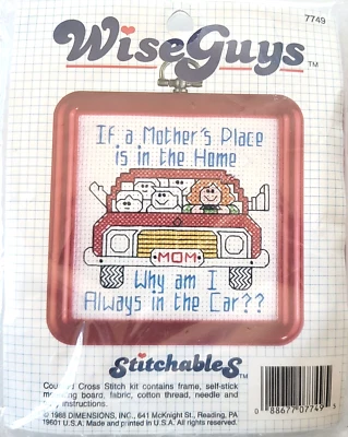 Kit punto de cruz Dimensions Wise Guys 7749 si el lugar de una madre está en el hogar Foto 1 de 2