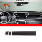Abs Fiber Car Dashboard Panel Decorate Trim For Toyot@ Tundr@ Sequoia 2022-2023