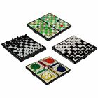 CHESS SNAKES & LADDERS DRAUGHT LUDO MAGNETIC MINI TRAVEL GAME HOLIDAY CAMPING