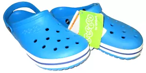 Crocs Jibbitz Men Size 13 U.S. New With Tags / Blue & White - Picture 1 of 12