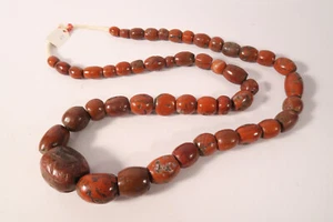 Cuentas de piedra grandes antiguas Jaspis GH51 Old big Jasper Stone Beads 485 gr. Afrozip - Imagen 1 de 11