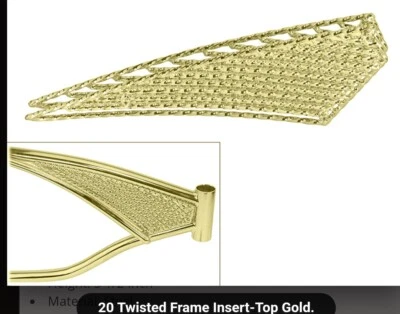 AUTÉNTICO CUADRO DE BICICLETA LOWRIDER DORADO TRENZADO INSERTAR BICICLETAS DE 20" Foto 1 de 4