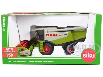 CLAAS LEXION 600 COMBINE HARVESTER GREEN 1/50 DIECAST MODEL BY SIKU 1991 - Image 1 of 3