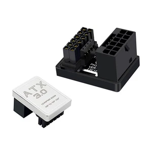 ATX3.0 12VHPWR 12+4 16Pin 600W Power Supply Adapter 180 Degree Turn Connectors m - Picture 1 of 16