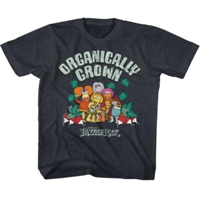 Camisa de TV vintage cultivada orgánicamente Fraggle Rock para niños Foto 1 de 3
