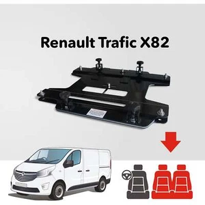 Kiravans X82 Renault Trafic 2014+ (3rd Gen) Double Passenger Seat Swivel (Right - Picture 1 of 9
