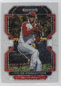 2022 Panini Prizm Draft Picks White Sparkle Prizm Tyler Schweitzer #PDP161