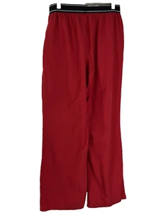 SB Scrubs Pants Women's Size Small Stretch Elastic Waist Red Uniform Medical - Picture 1 of 9